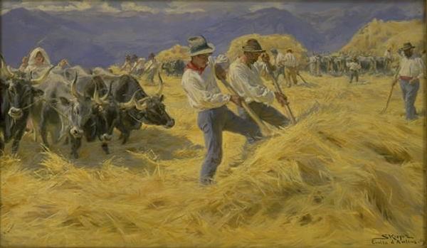 unknow artist The Treshing in the Abruzzi